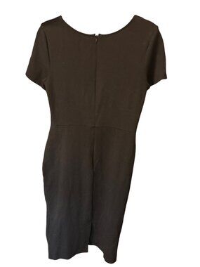 Womens Unique Vintage Pencil Dress Black LRG 10/12 Stretch Classic Cotton Blend